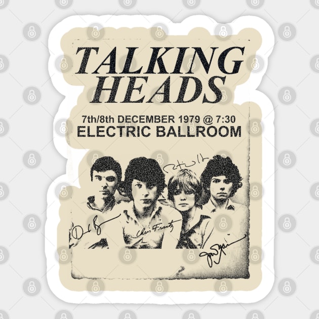 Talking Heads Tshirt Sticker by fadinstitute